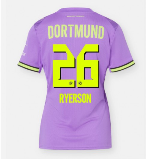Borussia Dortmund Julian Ryerson #26 Kolmaspaita Naisten 2026-27 Lyhythihainen Borussia Dortmund Julian Ryerson #26 Kolmaspaita Naisten 2026-27 Lyhythihainen